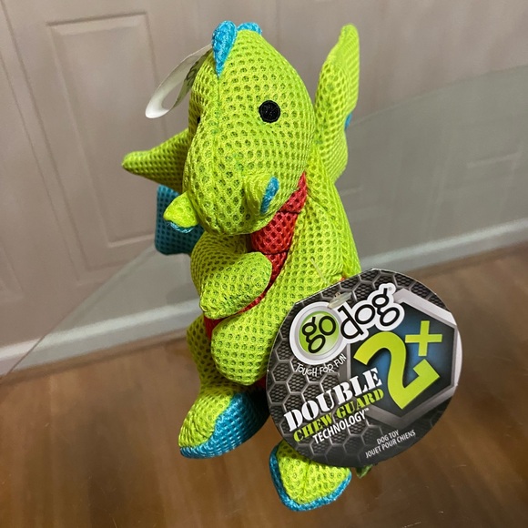 Brand New GoDog Toy With Clinker & Squeaker 10” Double  Chew Guard Technology - Picture 3 of 6